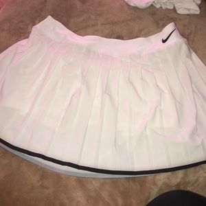 White tennis skirt